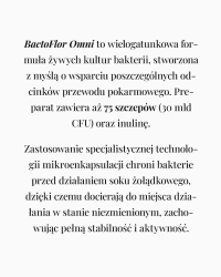 BactoFlor® omni - żywe kultury bakterii - 30 kapsułek