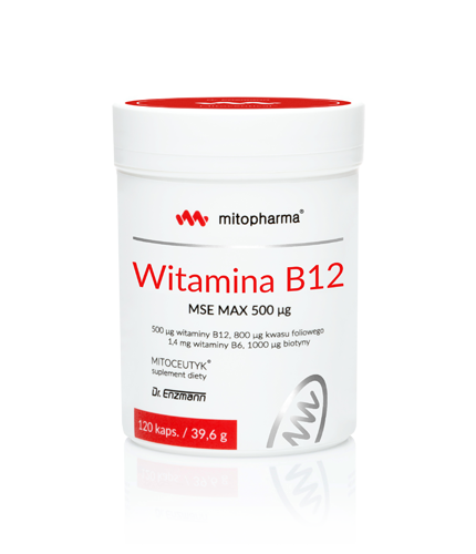 Witamina  B12 MSE MAX 500 µg dr Enzmann